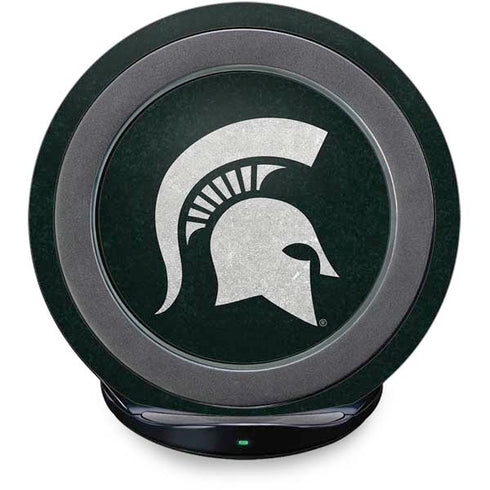 Michigan State University Spartans Logo Fast Charge Wireless Charging Stand Skin